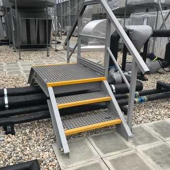 Grp anti slip rooftop access